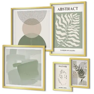 Set de tablouri decorative pentru perete compoziții elegante cu plante