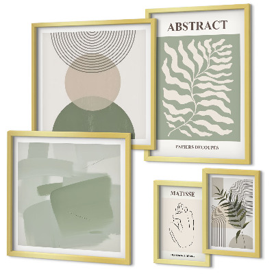 Decorațiune de perete set tablouri Compoziții elegante de plante