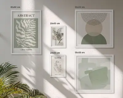 Set de tablouri decorative pentru perete compoziții elegante cu plante