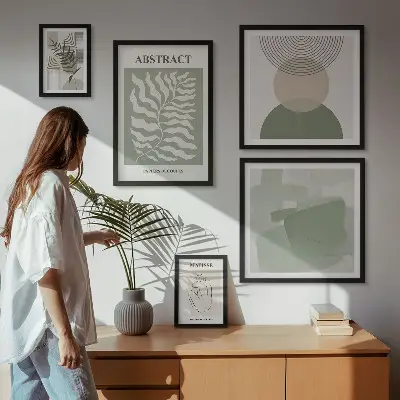 Set de tablouri decorative pentru perete compoziții elegante cu plante