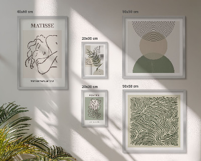 Polyptic înrămat Compoziții minimaliste de plante