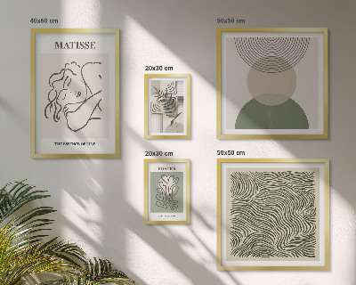Polyptic înrămat Compoziții minimaliste de plante