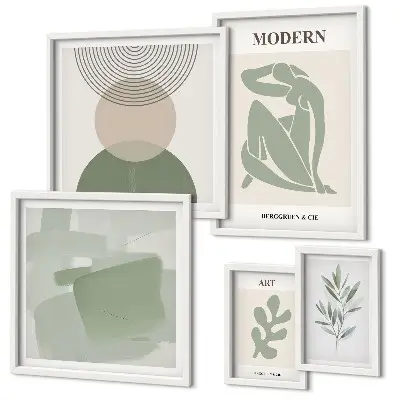 Set de tablouri decorative pentru perete cu design modern și abstract