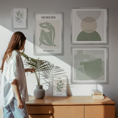 Decorațiune de perete set tablouri Stil modern cu abstracție