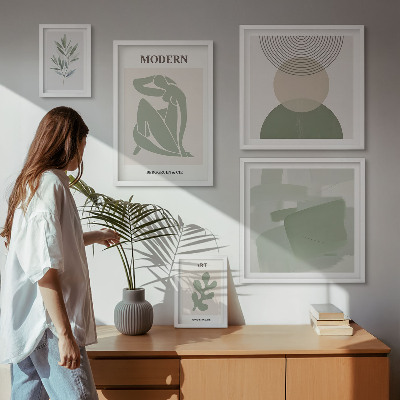 Decorațiune de perete set tablouri Stil modern cu abstracție