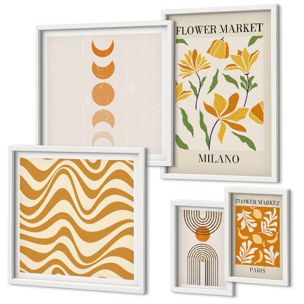 Polyptic înrămat Decorațiuni florale elegante