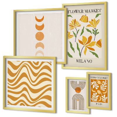 Polyptic înrămat Decorațiuni florale elegante