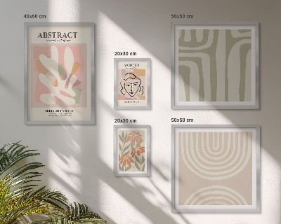 Decorațiune de perete set tablouri Plante abstracte elegante