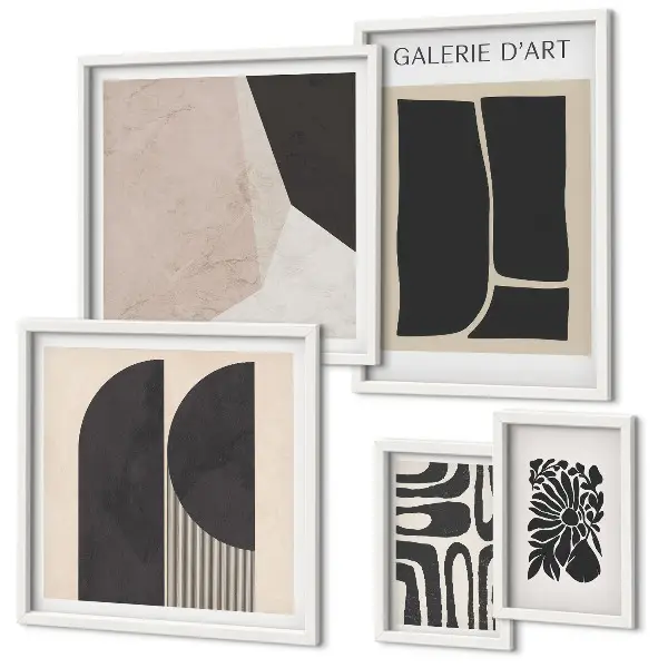 Grafică minimalistă tablou elegant înrămat