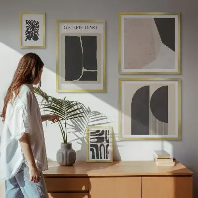 Grafică minimalistă tablou elegant înrămat