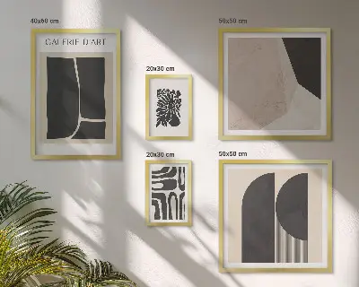 Grafică minimalistă tablou elegant înrămat