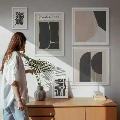 Grafică minimalistă tablou elegant înrămat