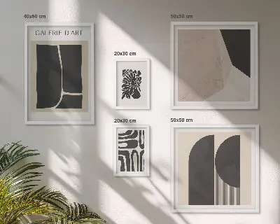 Grafică minimalistă tablou elegant înrămat