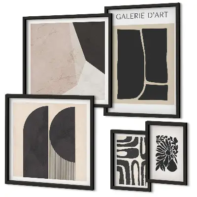 Grafică minimalistă tablou elegant înrămat