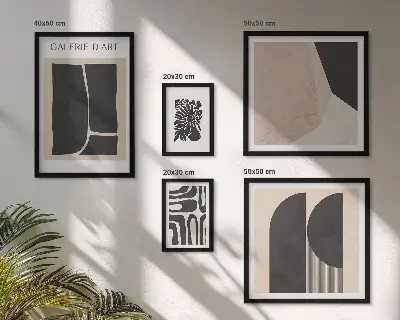 Grafică minimalistă tablou elegant înrămat