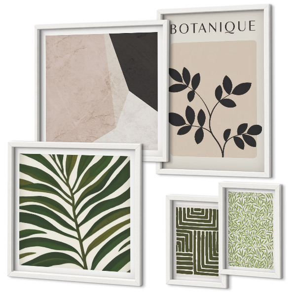Decorațiune de perete set tablouri Inspirații moderne din plante