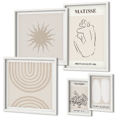 Polyptic înrămat Linii de artă minimalistă