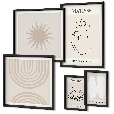Polyptic înrămat Linii de artă minimalistă