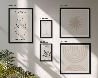Polyptic înrămat Linii de artă minimalistă