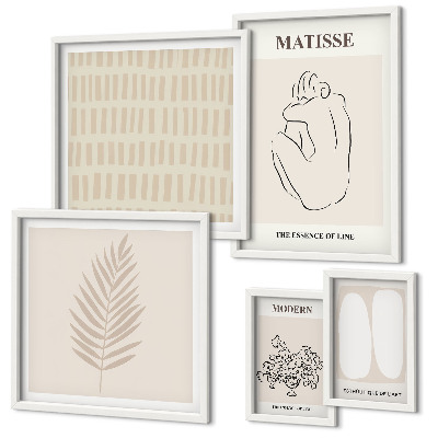 Decorațiune de perete set tablouri Forme în stil minimalist