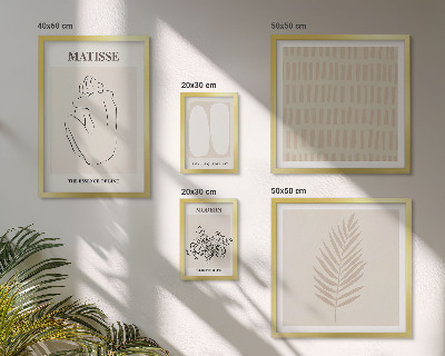 Decorațiune de perete set tablouri Forme în stil minimalist