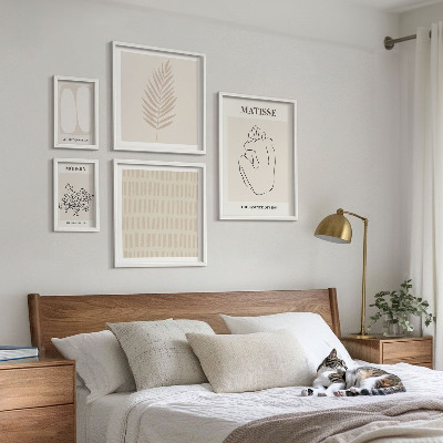 Decorațiune de perete set tablouri Forme în stil minimalist