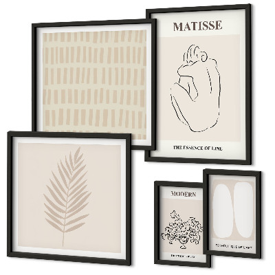 Decorațiune de perete set tablouri Forme în stil minimalist