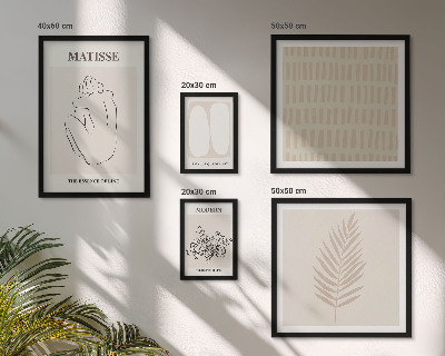 Decorațiune de perete set tablouri Forme în stil minimalist