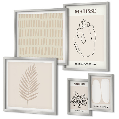 Decorațiune de perete set tablouri Forme în stil minimalist