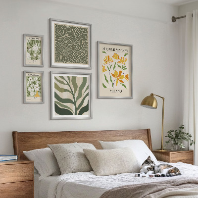 Decorațiune de perete set tablouri Motive vegetale moderne
