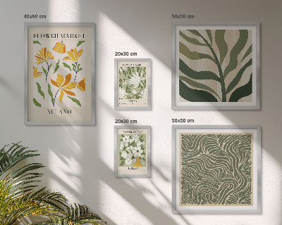 Decorațiune de perete set tablouri Motive vegetale moderne