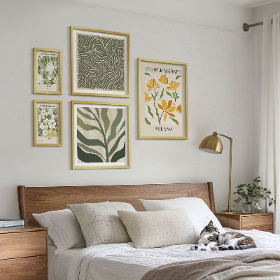 Decorațiune de perete set tablouri Motive vegetale moderne