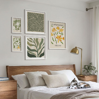 Decorațiune de perete set tablouri Motive vegetale moderne