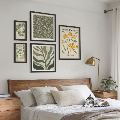 Decorațiune de perete set tablouri Motive vegetale moderne