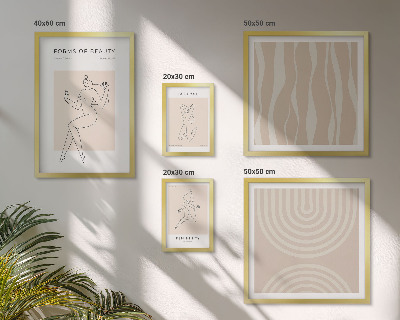 Decorațiune de perete set tablouri Forme minimaliste ale frumuseții