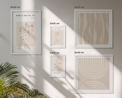 Decorațiune de perete set tablouri Forme minimaliste ale frumuseții