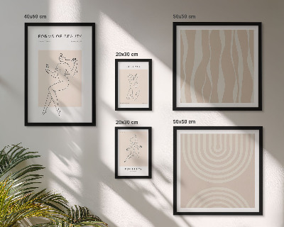 Decorațiune de perete set tablouri Forme minimaliste ale frumuseții