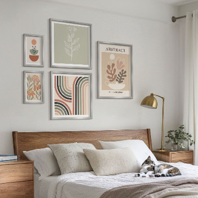 Decorațiune de perete set tablouri Abstracțiuni elegante ale plantelor