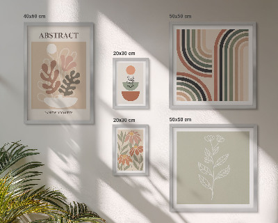 Decorațiune de perete set tablouri Abstracțiuni elegante ale plantelor