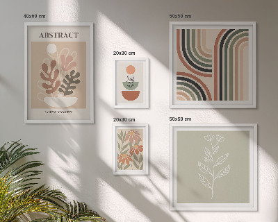 Decorațiune de perete set tablouri Abstracțiuni elegante ale plantelor