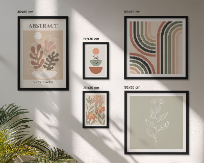 Decorațiune de perete set tablouri Abstracțiuni elegante ale plantelor