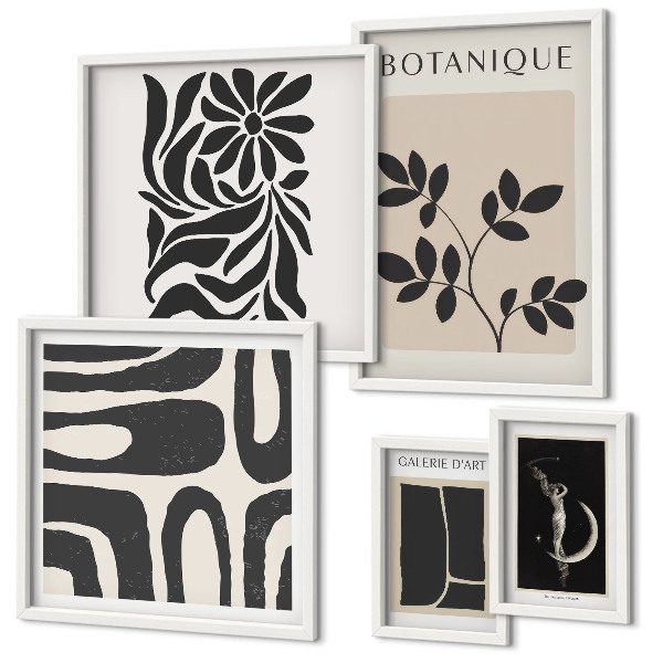 Polyptic înrămat Motive vegetale moderne