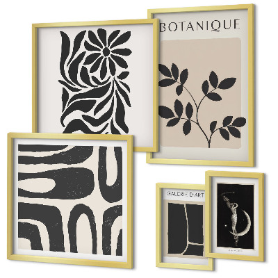 Polyptic înrămat Motive vegetale moderne