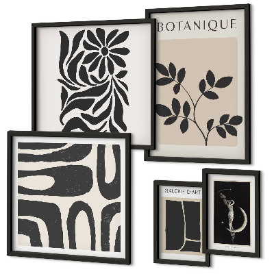 Polyptic înrămat Motive vegetale moderne