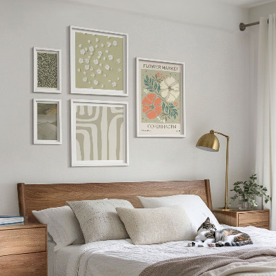 Polyptic înrămat Motive vegetale, modele boho