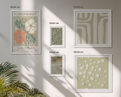 Polyptic înrămat Motive vegetale, modele boho