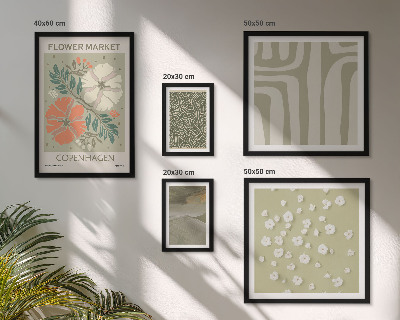 Polyptic înrămat Motive vegetale, modele boho