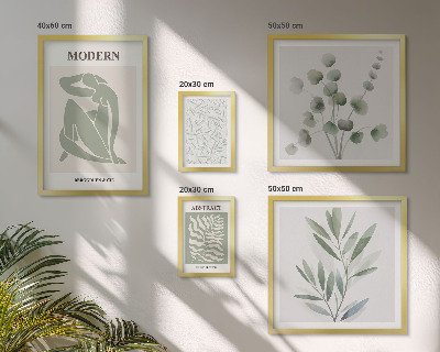 Polyptic înrămat Motive decorative elegante din plante