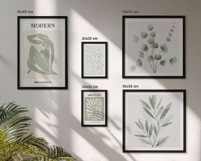 Polyptic înrămat Motive decorative elegante din plante