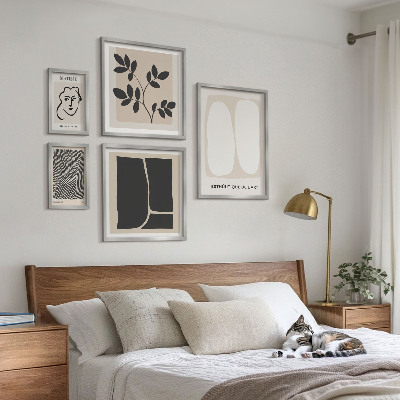 Decorațiune de perete set tablouri Linii elegante de minimalism grafic